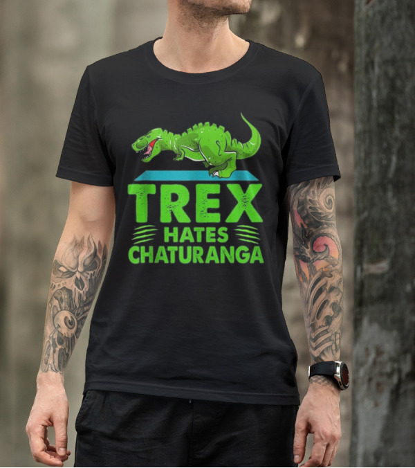 TREX Hates Chaturanga Yoga Dinosaur T-Shirt
