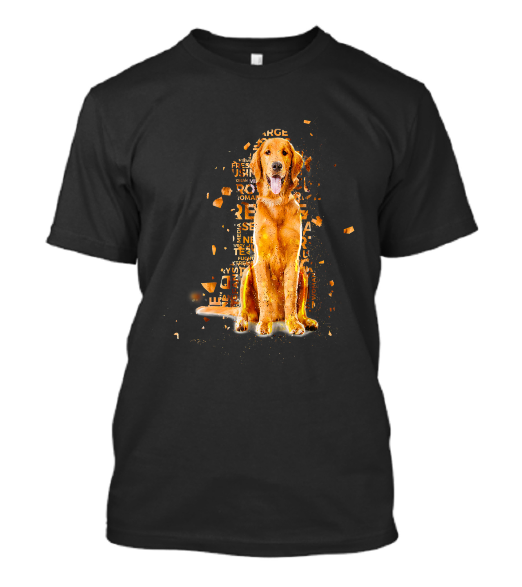 Labrador Retriever Word Art With Mixed Typography Elements T-Shirt