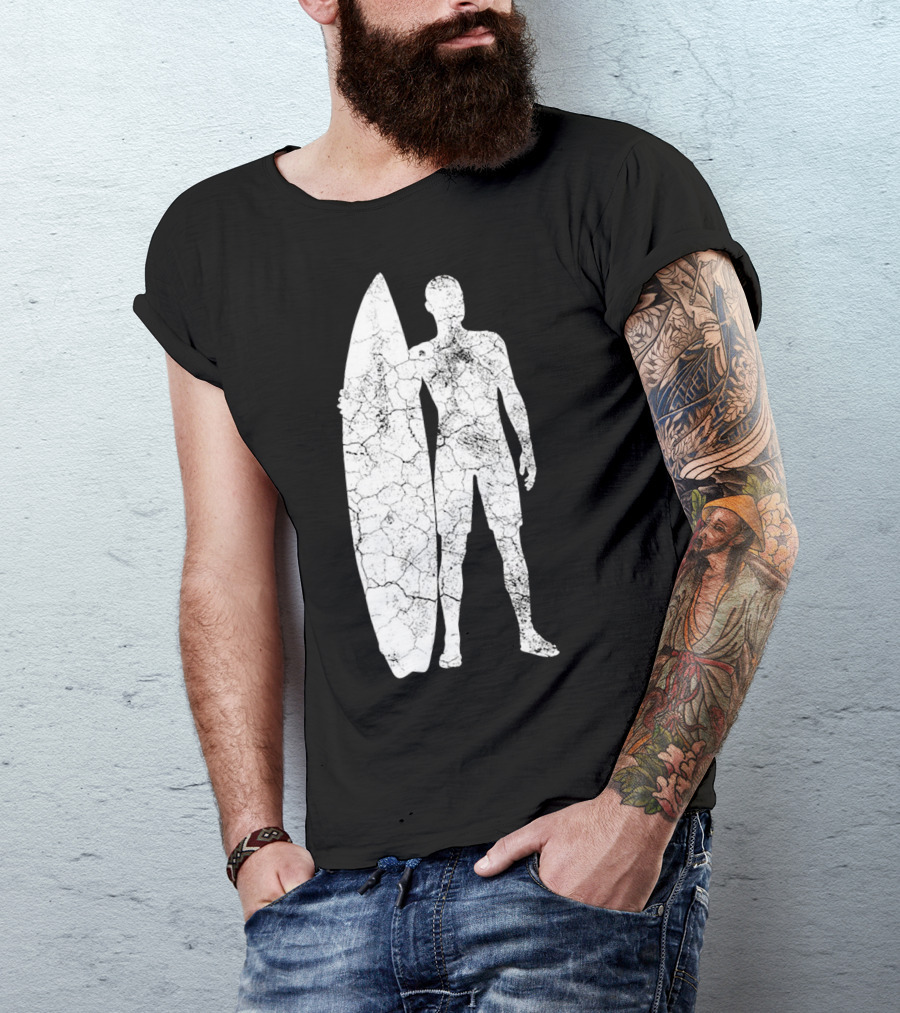 Cool Surfing Surf Surfer Vintage Retr Retro Style Surfboard T-Shirt