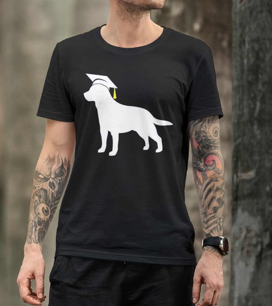Labrador Retriever Wearing Grad Cap Graduation T-Shirt