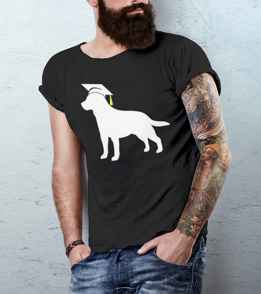 Labrador Retriever Wearing Grad Cap Graduation T-Shirt