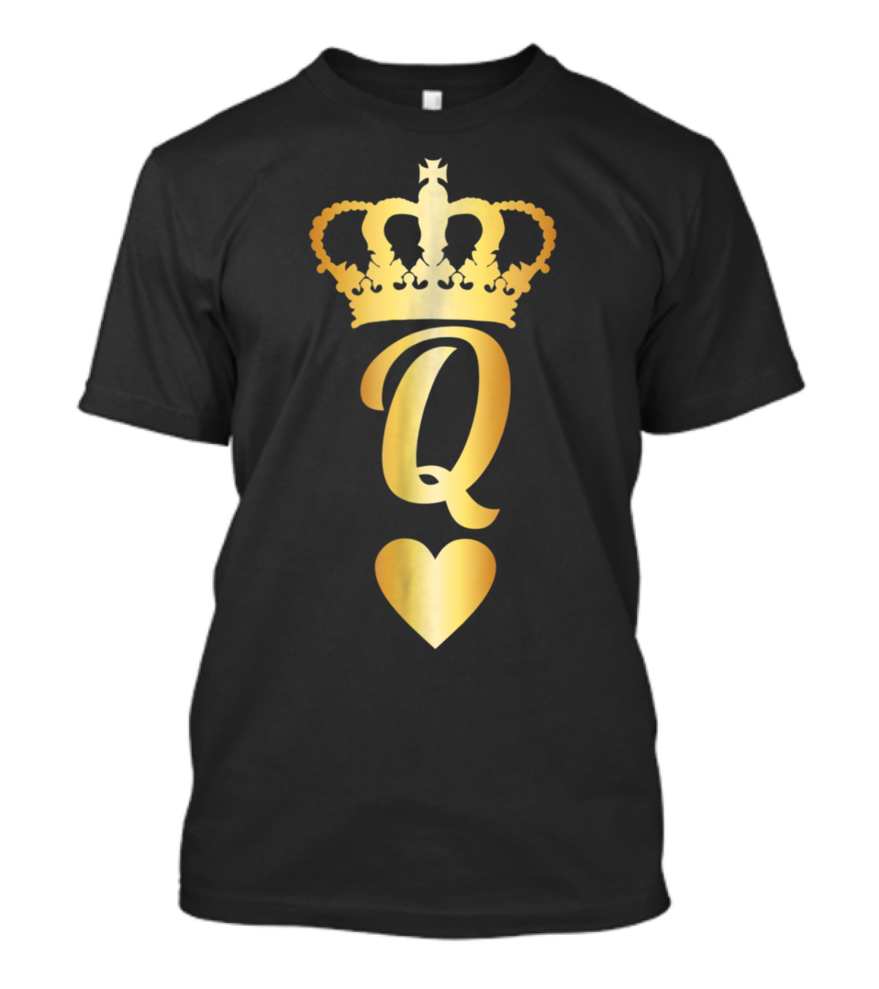 Golden Crown Q Heart T-Shirt