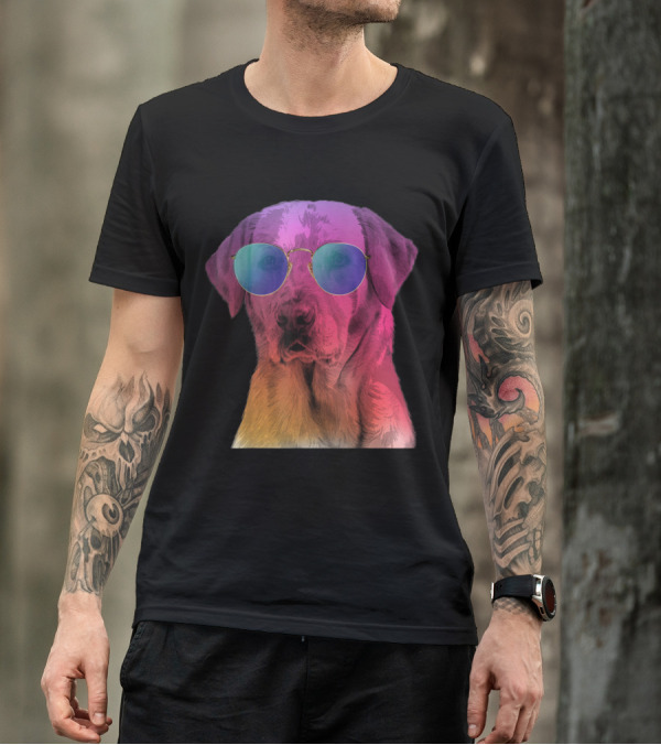 Labrador Dog Wearing Sunglasses LoverDog T-Shirt