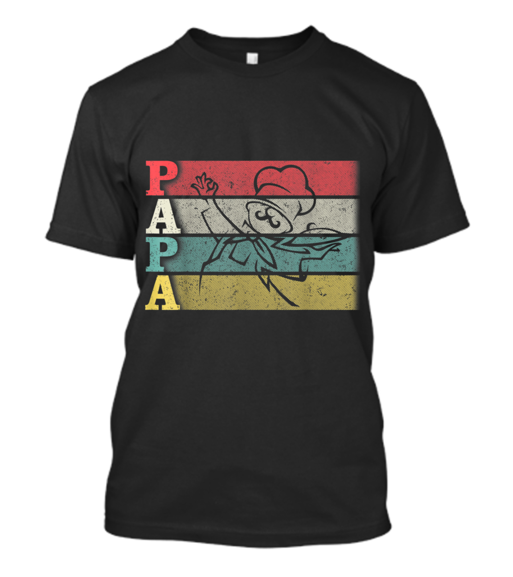 Papa Retro Chef Vintage Cooking Iconic T-Shirt