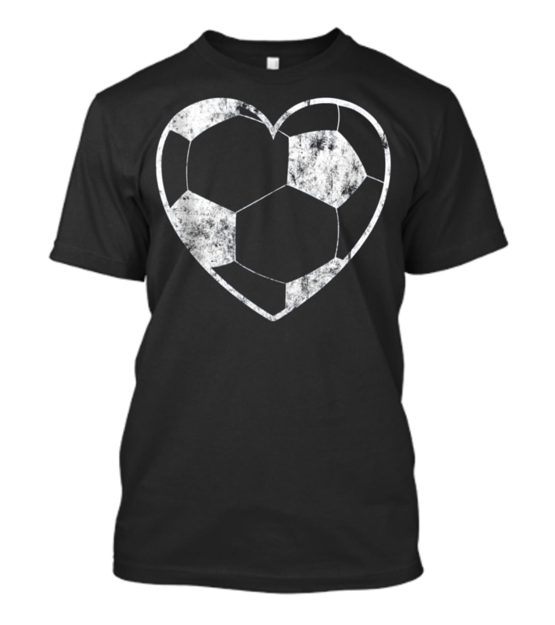 Soccer Ball Heart Funny Football Soccer Enthusiast T-Shirt
