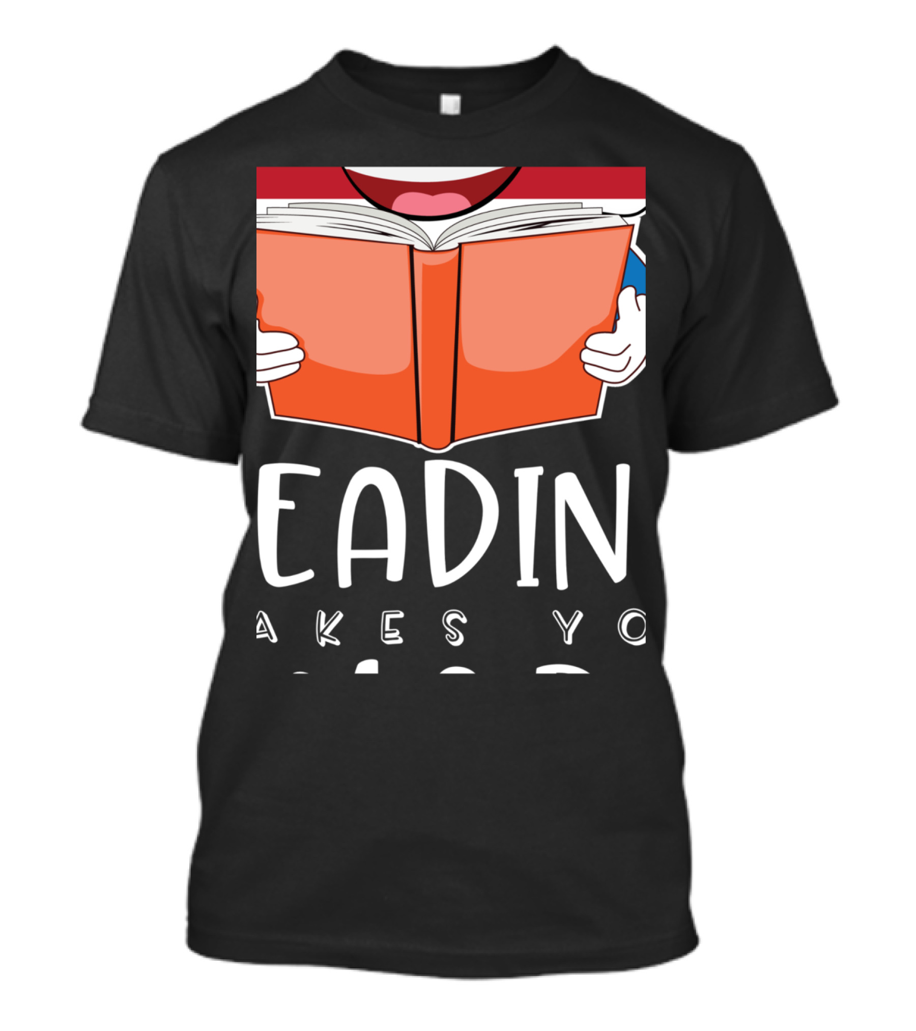 Reading Makes You Cute American Flag Book T-Shirt
