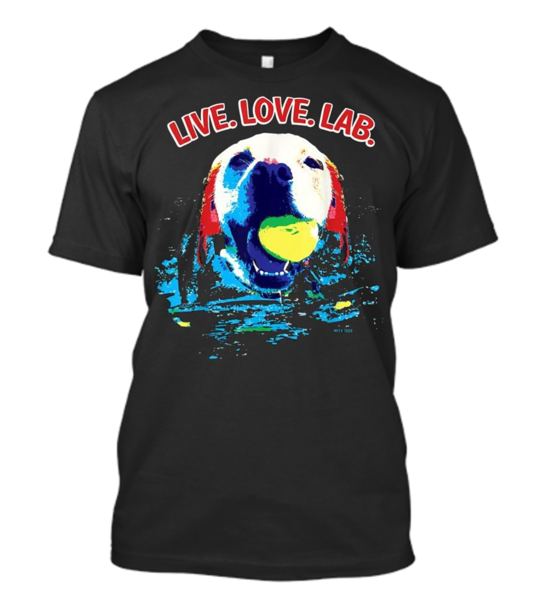 LIVE LOVE LAB Labrador Comic T-Shirt