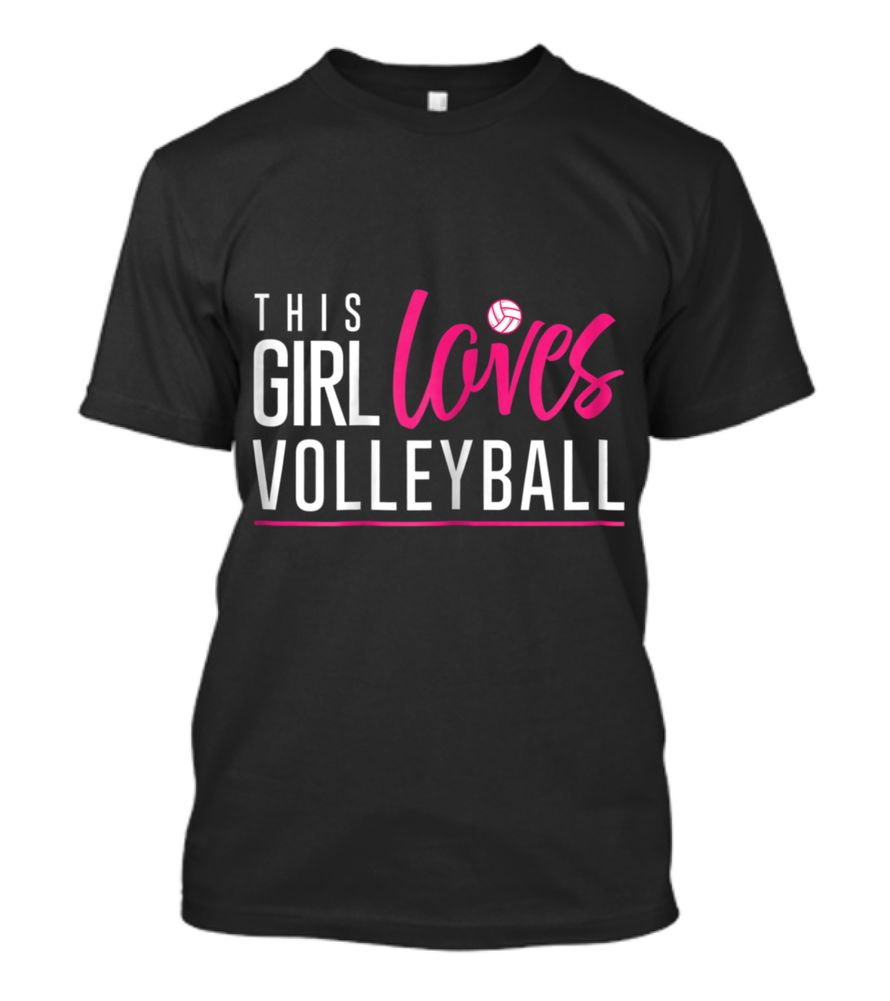This Girl Loves Volleyball Iconic Volleyball Badge T-Shirt