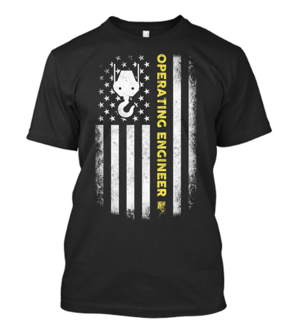 American Flag Operating Engineer T-Shirt