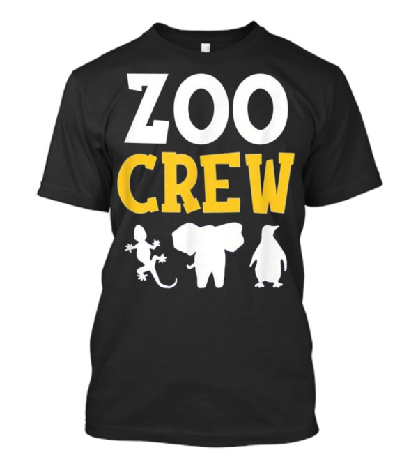 Zoo Crew Adul Gecko Elephant Penguin T-Shirt