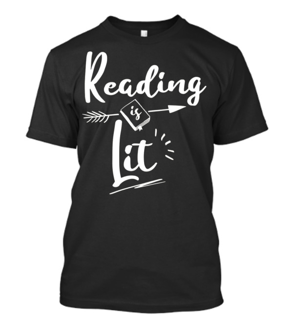 Reading Is Lit Arrow Book Fun Premium T-Shirt