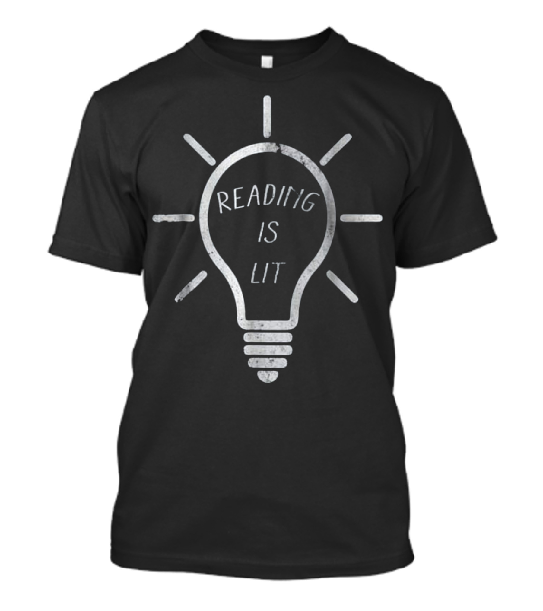 Reading Is Lit Light Bulb Reading Literacy Literature T-Shirt