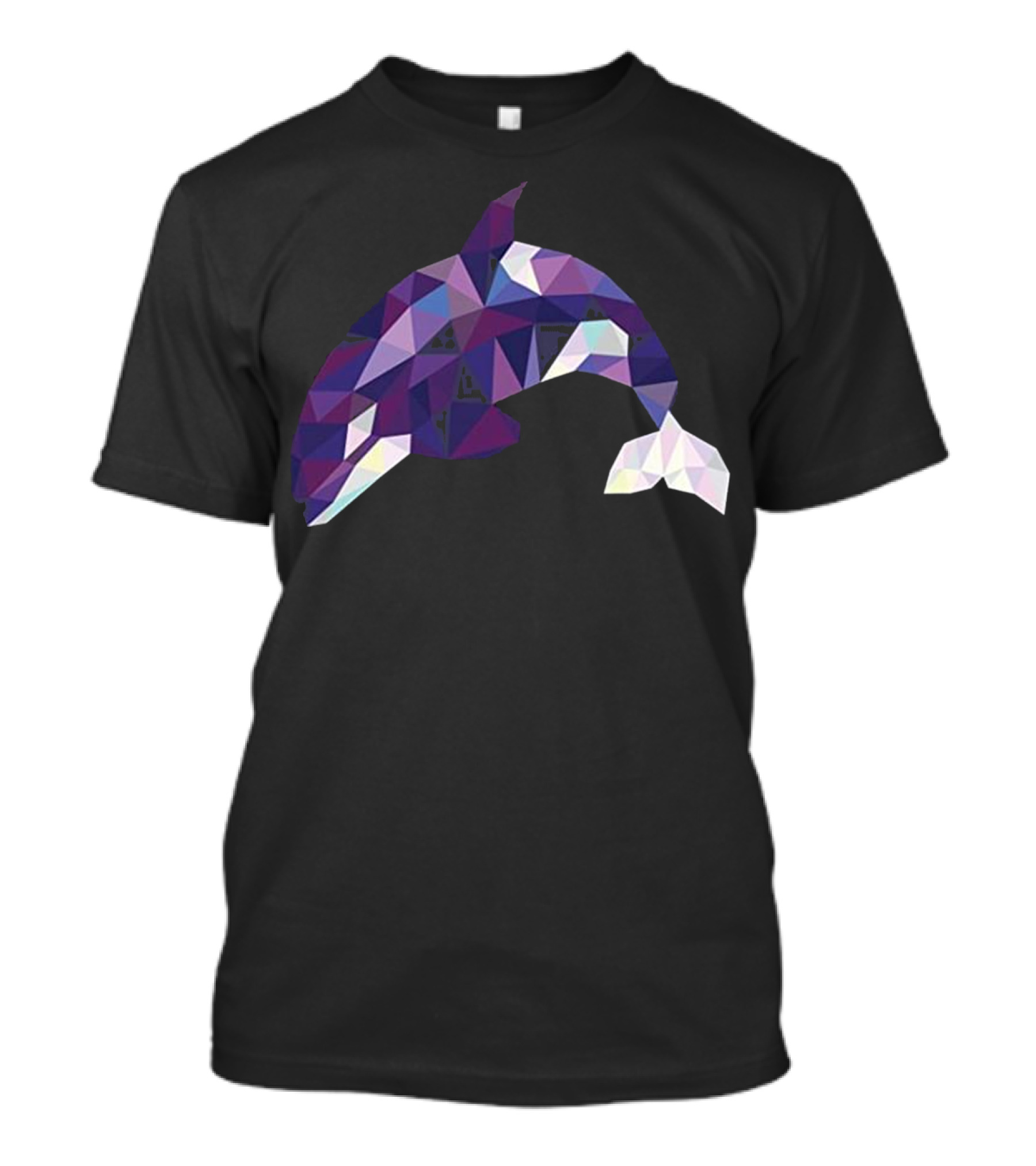 Orca Whale Killer Whale Sea Poly Geometric T-Shirt