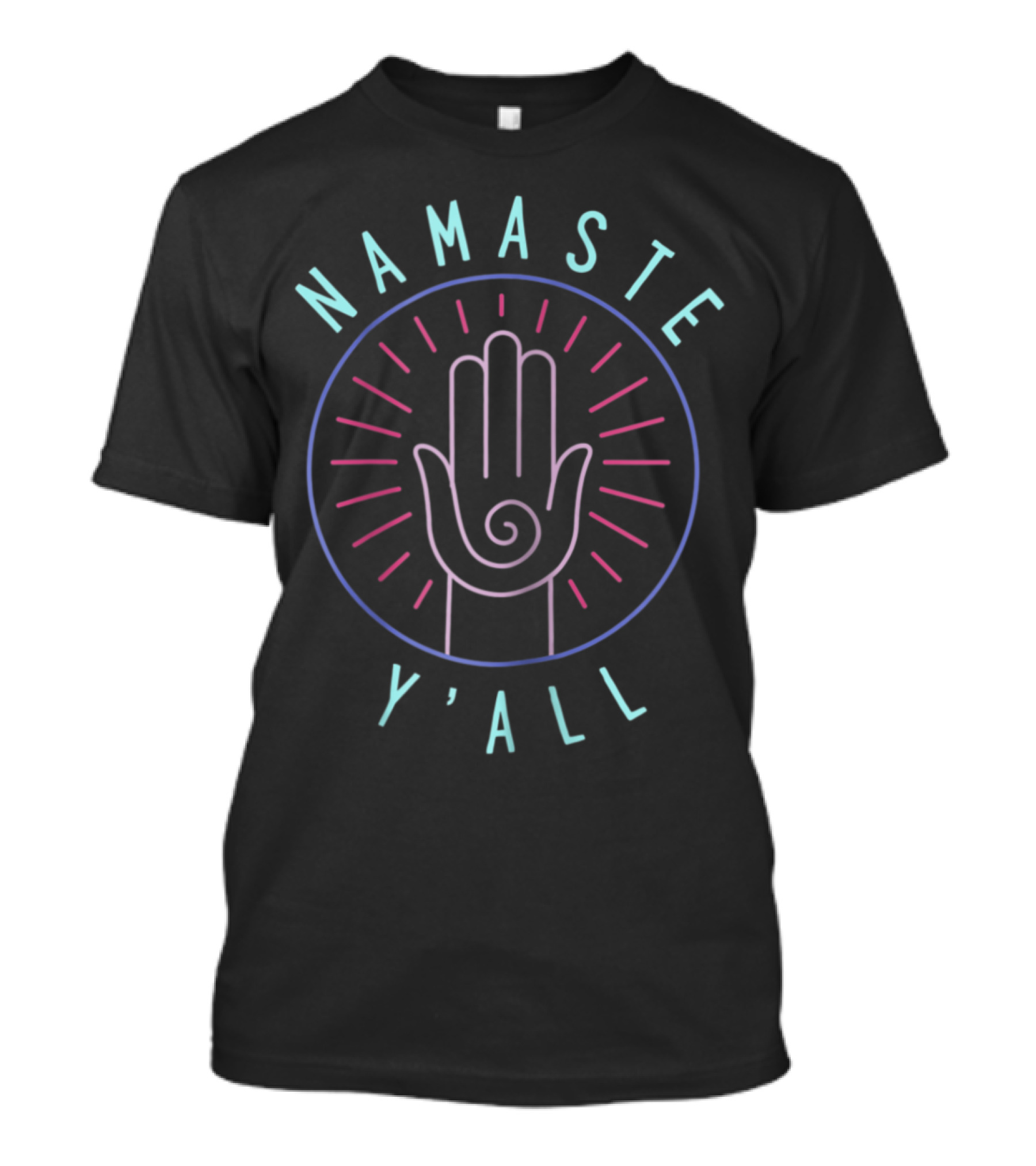 Namaste Y'all Hand Gesture Meditation Symbol Yoga Humor T-Shirt