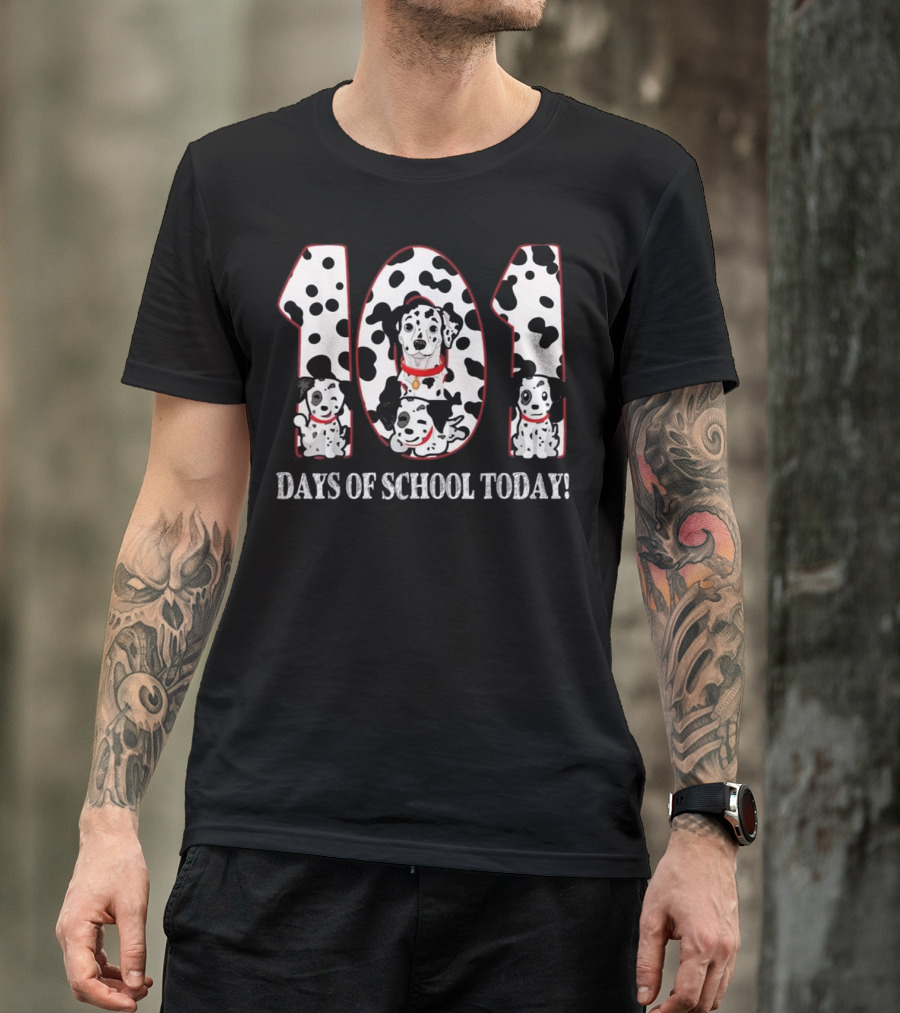 101 Days Of School Today Dalmatian Dog T-Shirt