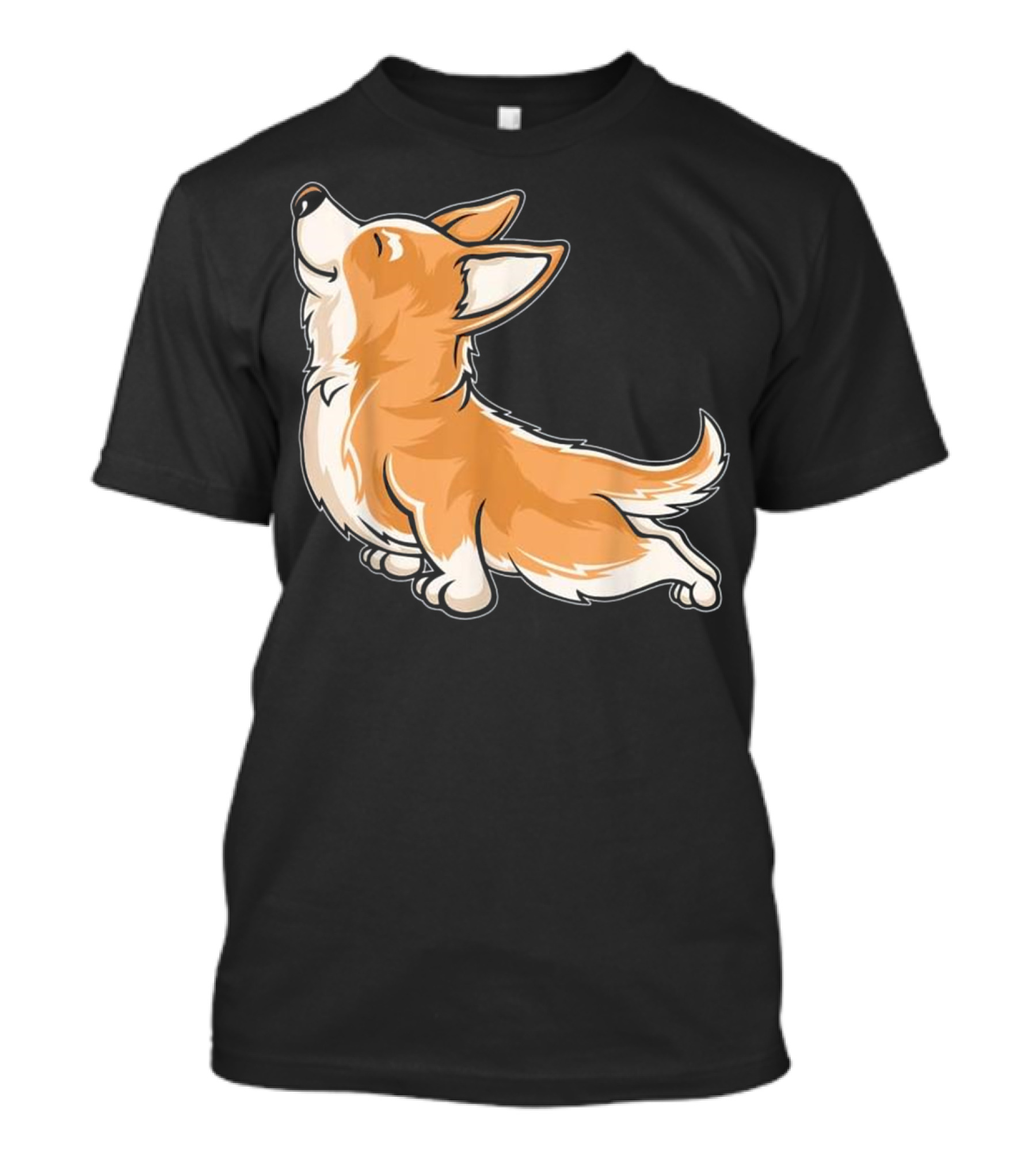 Corgi Yoga Funny Stretch Corgi Pose T-Shirt