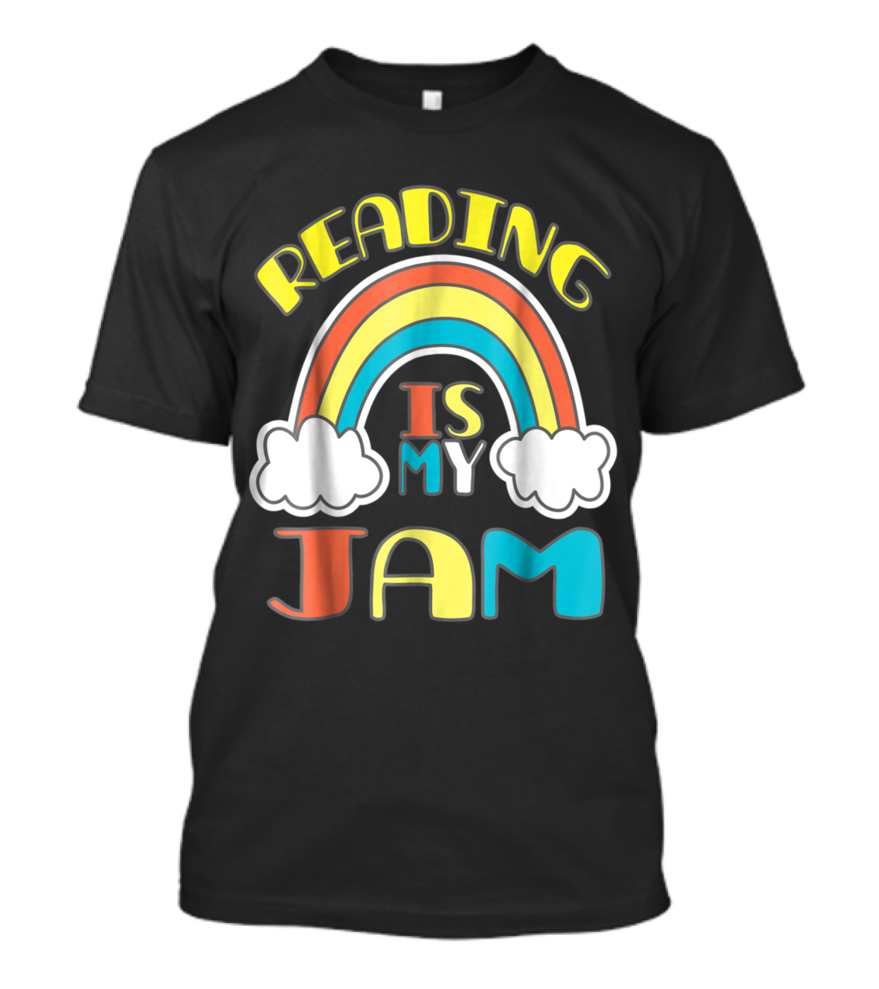 READING IS MY JAM Rainbow T-Shirt