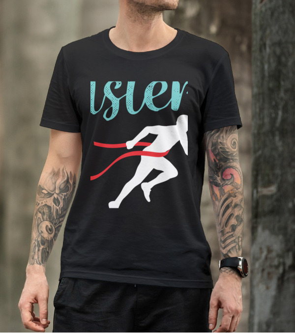 Half Sisters Marathon Runner Crossing Finish Line 13.1 Run T-Shirt