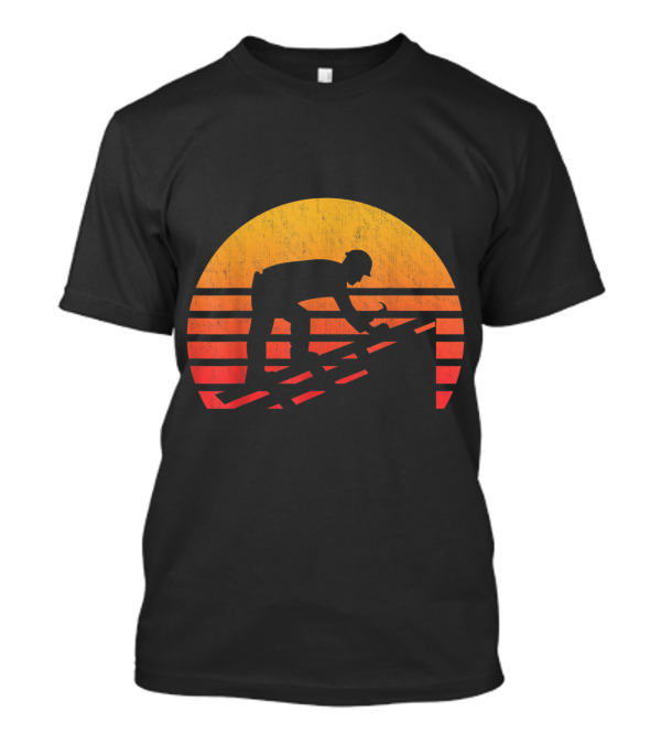 Vintage Sunset Roofer T-Shirt