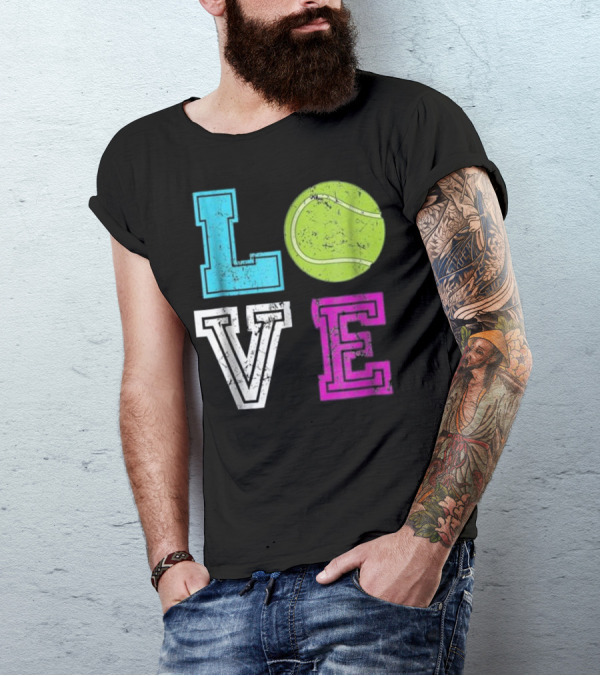 LOVE Vintage Tennis Lover Men T-Shirt