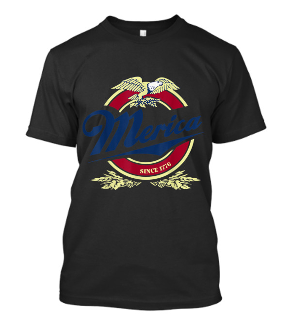 Merica Muscle Since 1776 Eagle 4th Of July T-Shirt