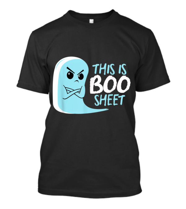 This Is Boo Sheet Angry Blue Ghost Halloween T-Shirt