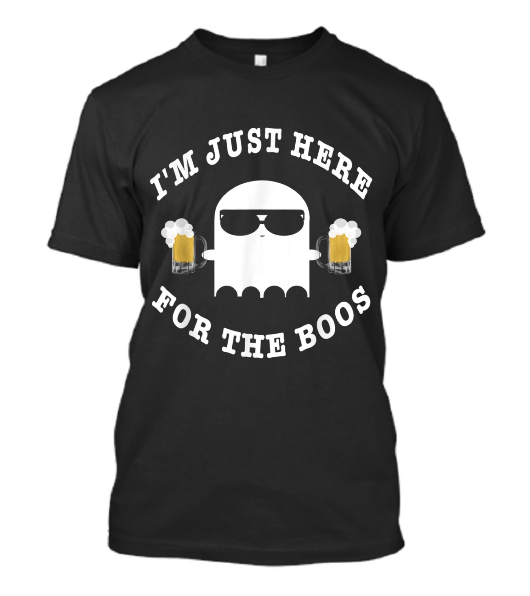 I'm Just Here For The Boos Halloween Funny Ghost T-Shirt