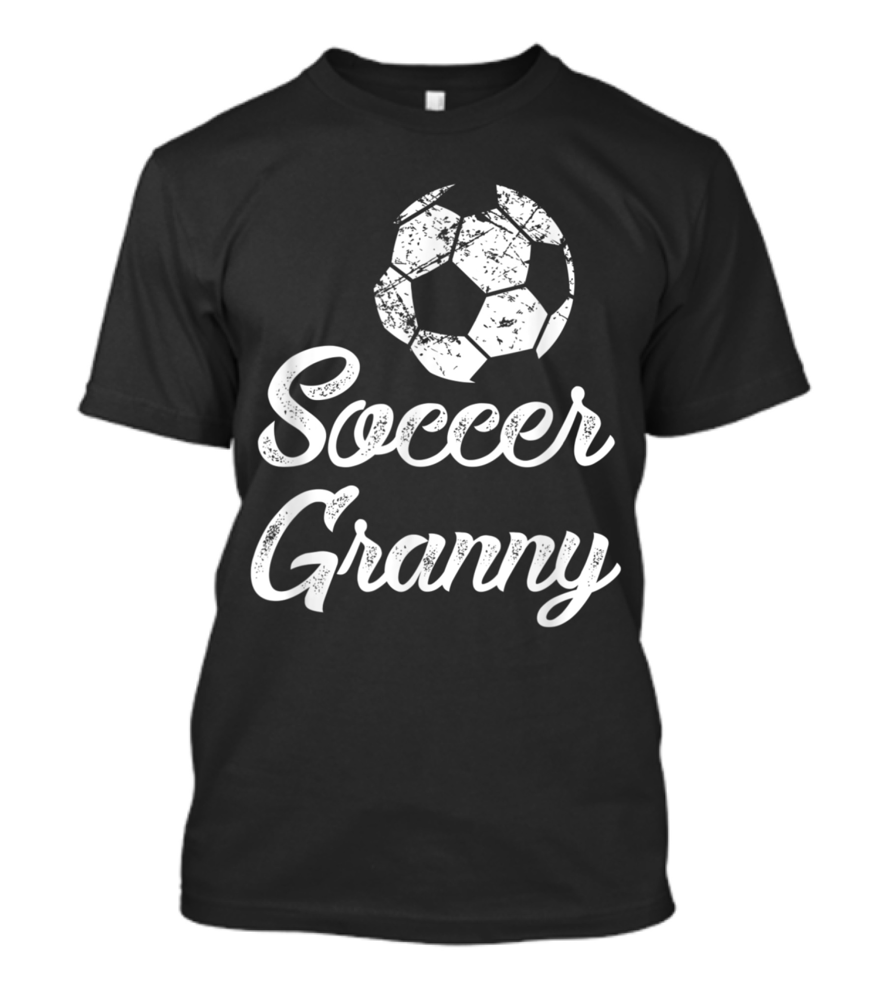 Soccer Granny Distressed Ball T-Shirt