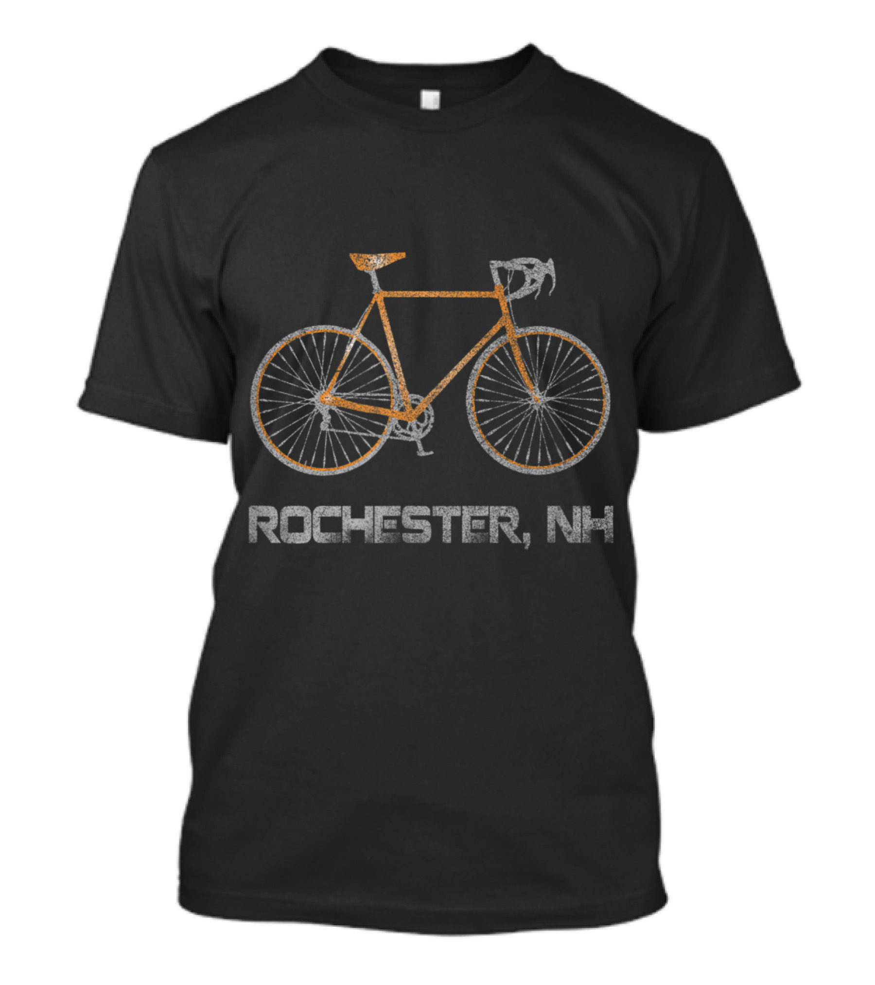 Rochester NH Vintage Bike Cyclist T-Shirt