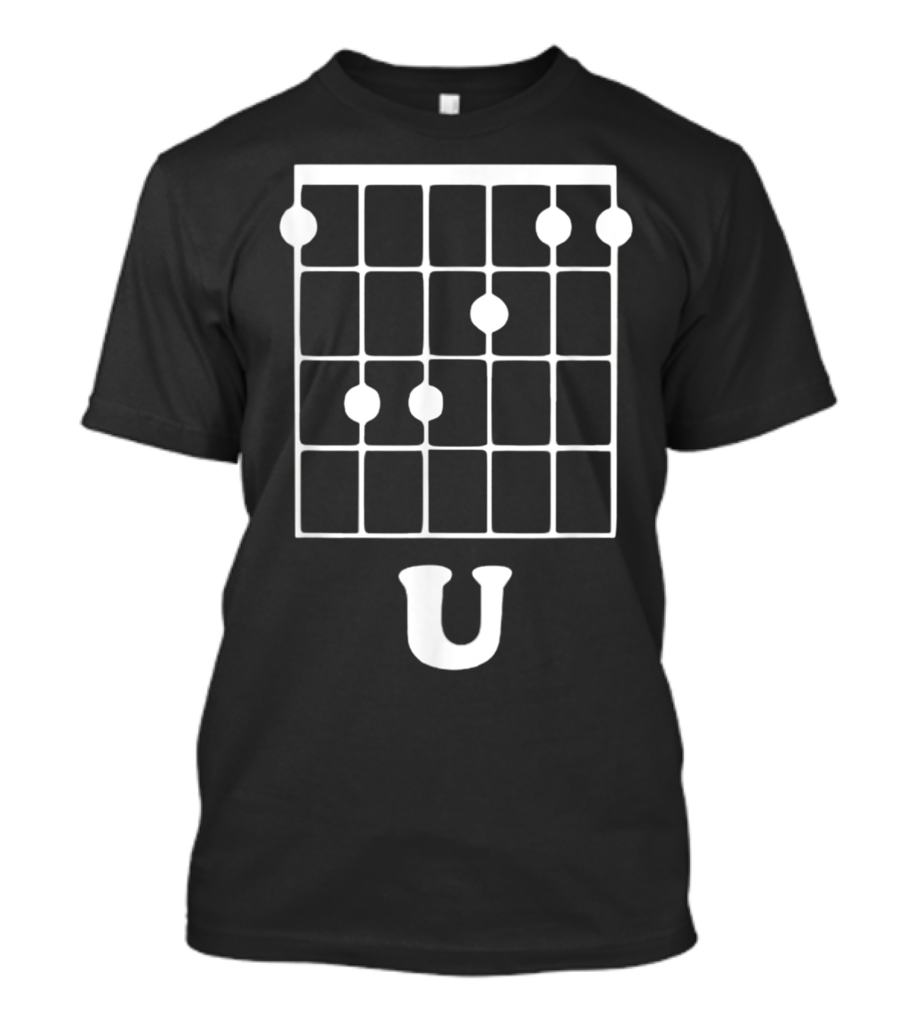 Funny Guitar Chord U Shape Music Humor T-Shirt