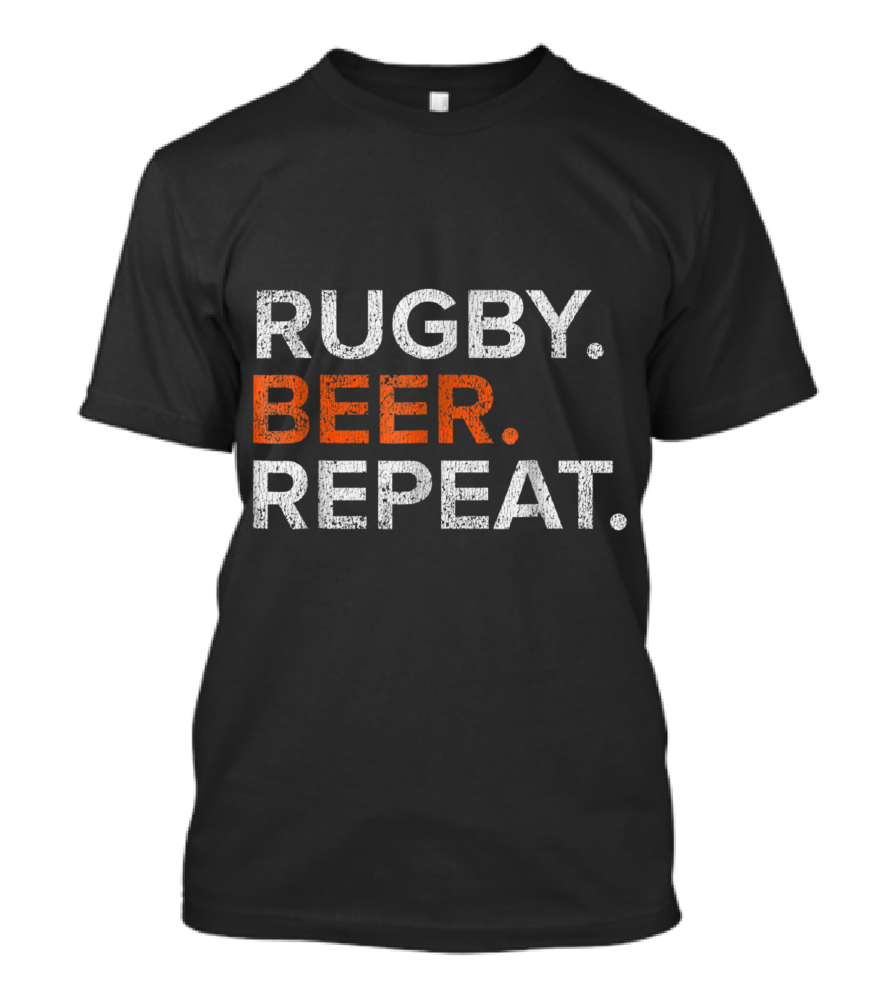 Vintage Rugby Beer Repeat Funny Dis Rugged T-Shirt