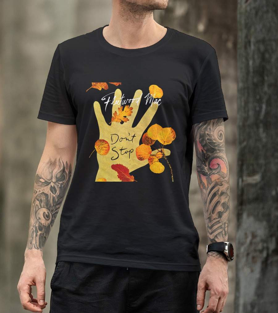 Don't Stop Fw 17 Autumn Leaves Hand T-Shirt