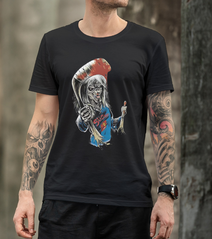 Suomi Ir 54 Hockey Zombie T-Shirt