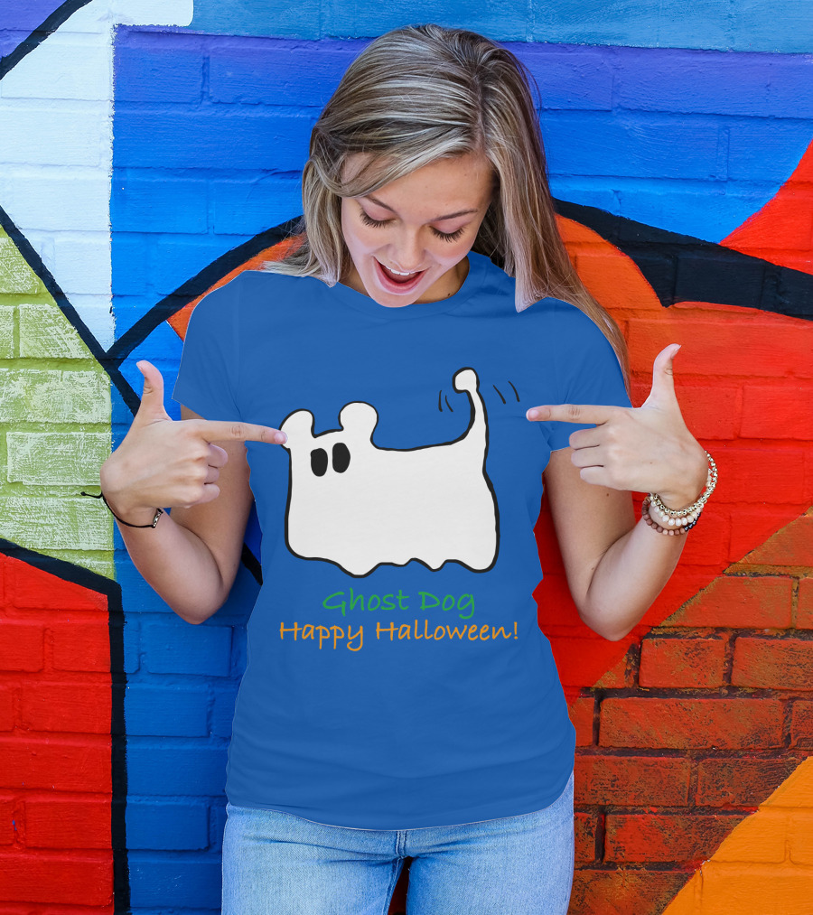 Ghost Dog Happy Halloween T-Shirt