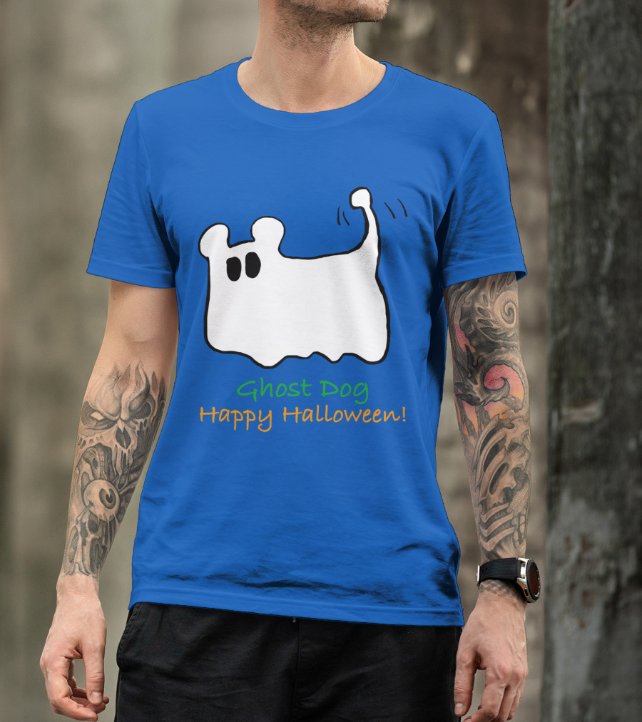 Ghost Dog Happy Halloween T-Shirt