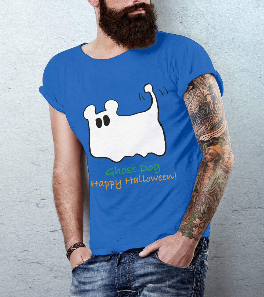 Ghost Dog Happy Halloween T-Shirt