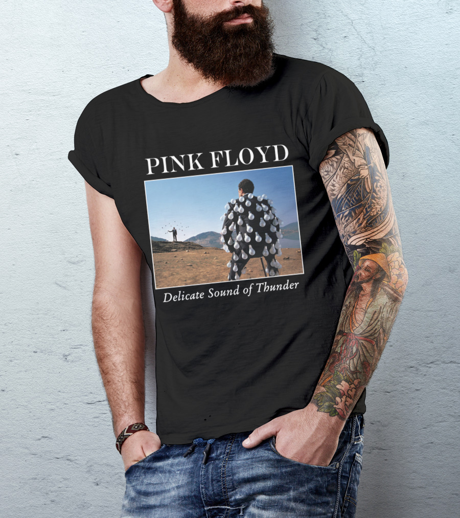 Pink Floyd Delicate Sound Of Thunder Lightbulb Suit Album Cover T-Shirt