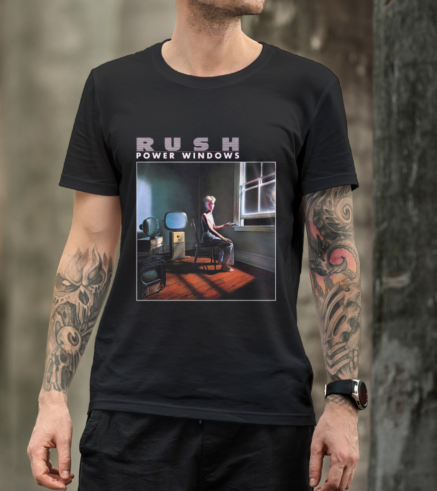 Rush Power Windows Album Cover Art Vintage Television Room Scene T-Shirt