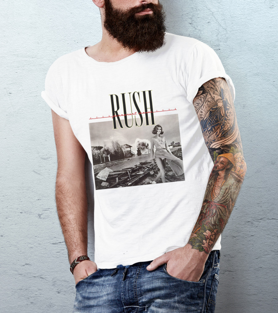 Rush Permanent Waves Classic Album Cover Photography T-Shirt