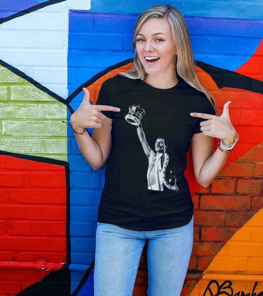 QN Freddie Mercury Crown Iconic Pose T-Shirt