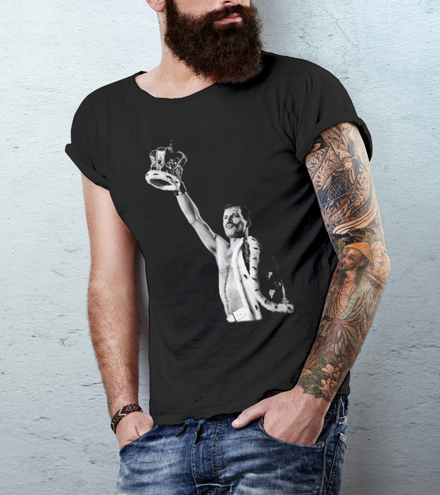 QN Freddie Mercury Crown Iconic Pose T-Shirt