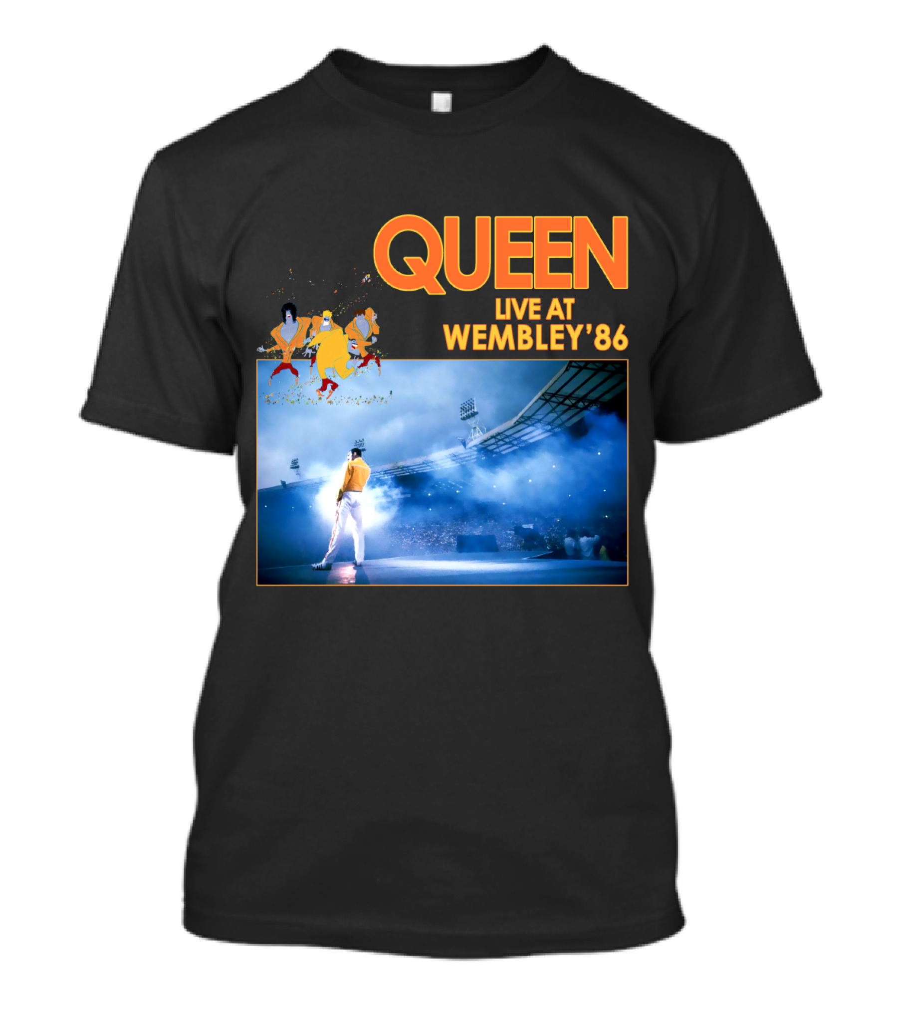 Queen Live At Wembley '86 Stadium Performance T-Shirt