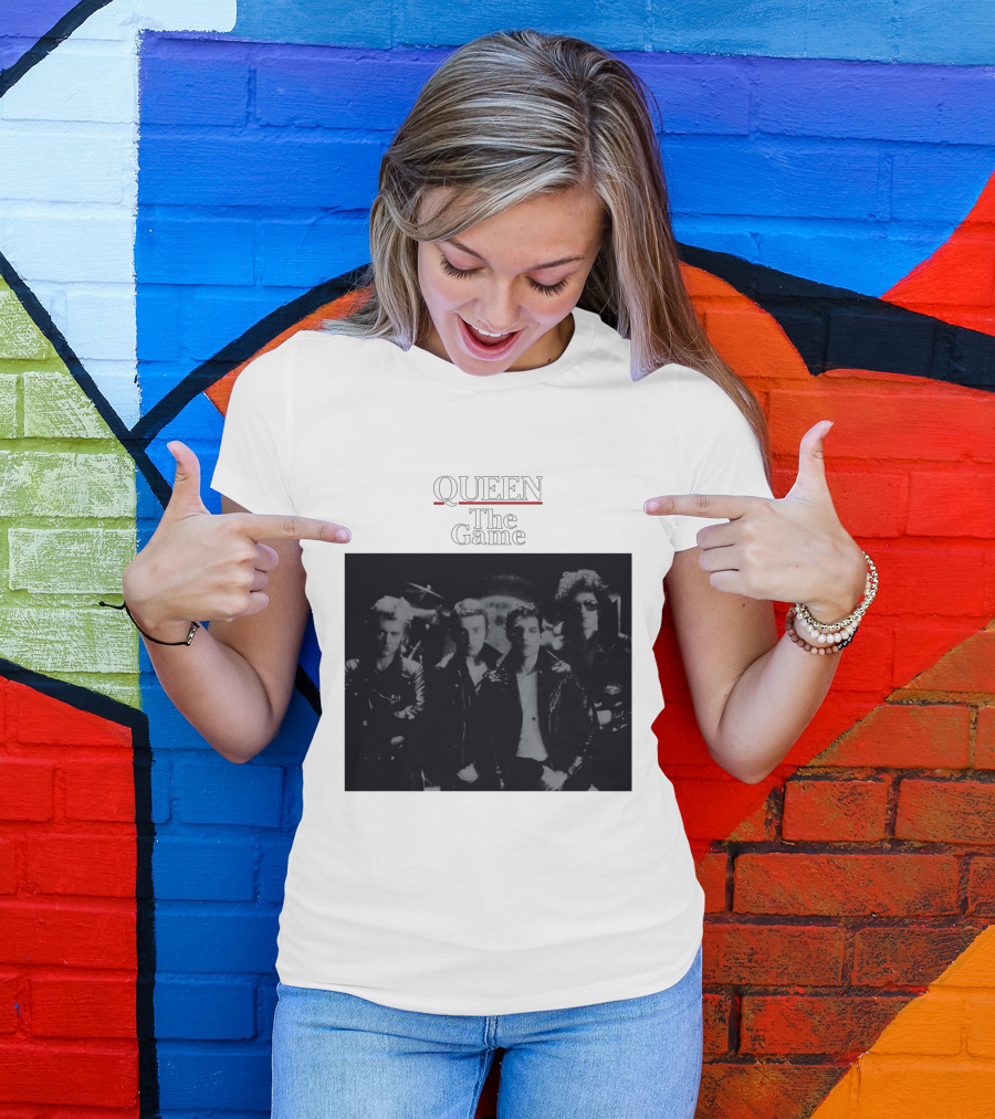 Queen The Game Band Photo Vintage Album Cover T-Shirt