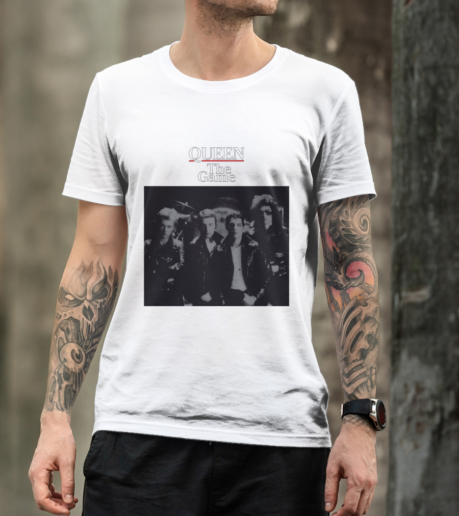 Queen The Game Band Photo Vintage Album Cover T-Shirt