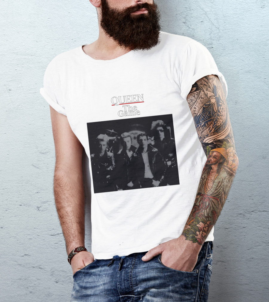 Queen The Game Band Photo Vintage Album Cover T-Shirt