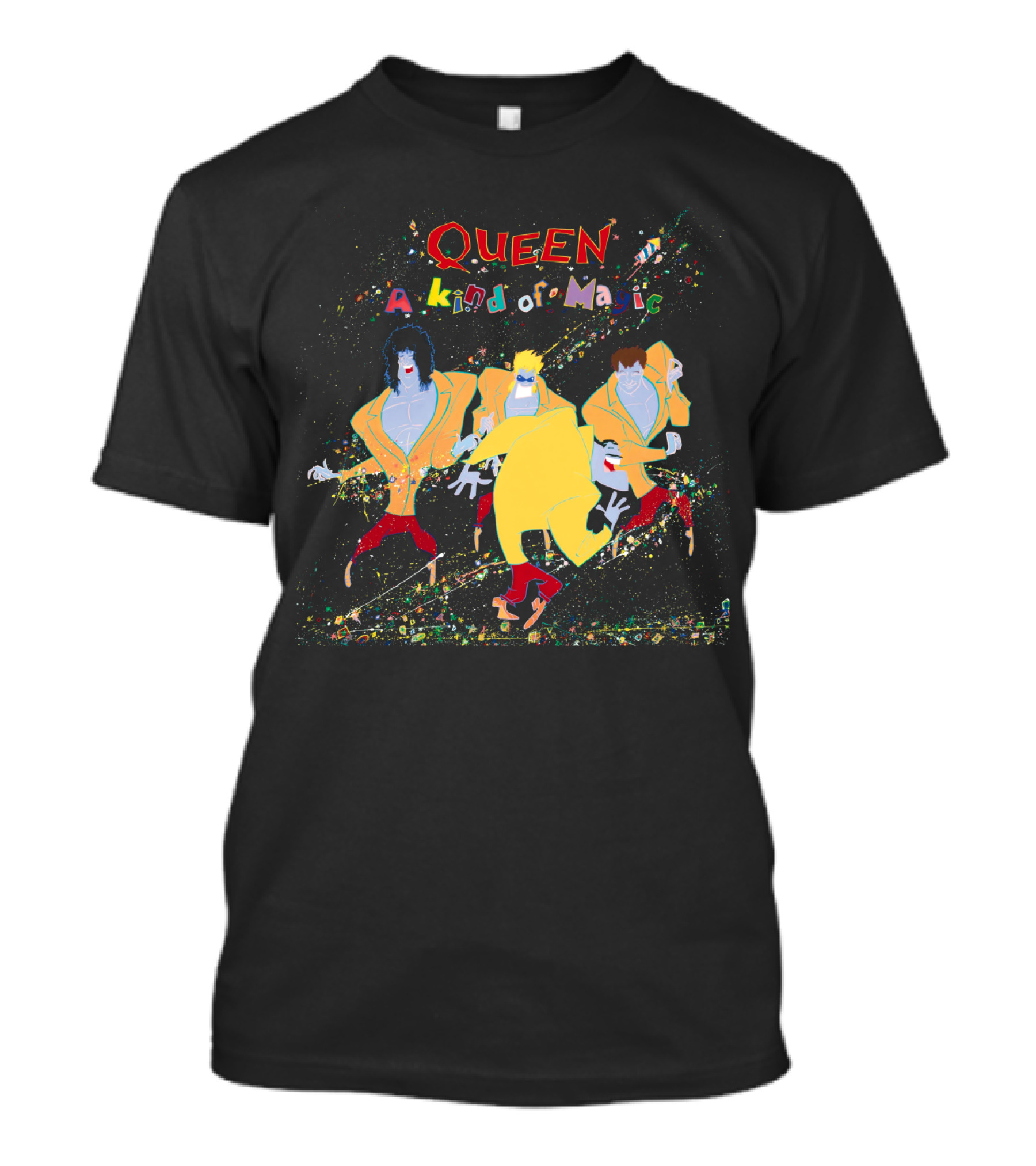 Queen A Kind Of Magic Colorful Band Animated T-Shirt