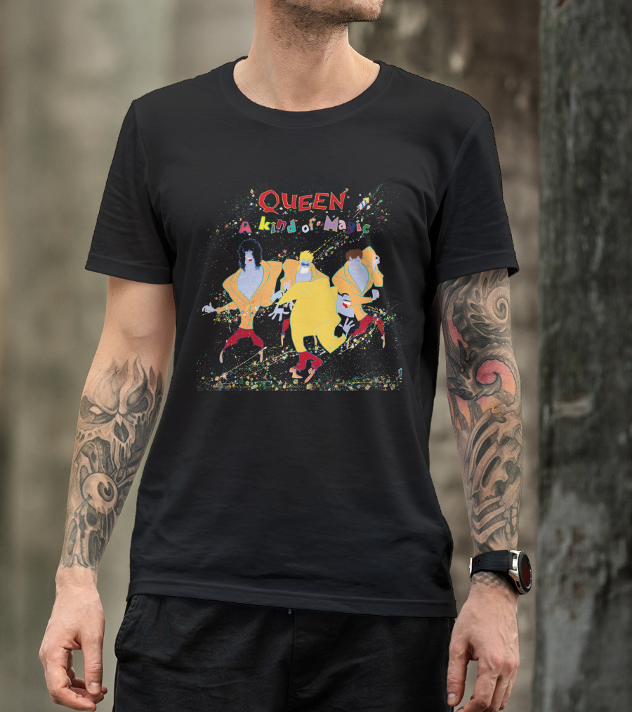 Queen A Kind Of Magic Colorful Band Animated T-Shirt