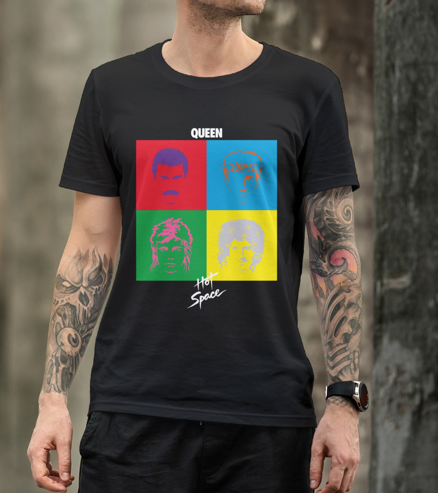 Queen Hot Space Album Pop Art Faces T-Shirt