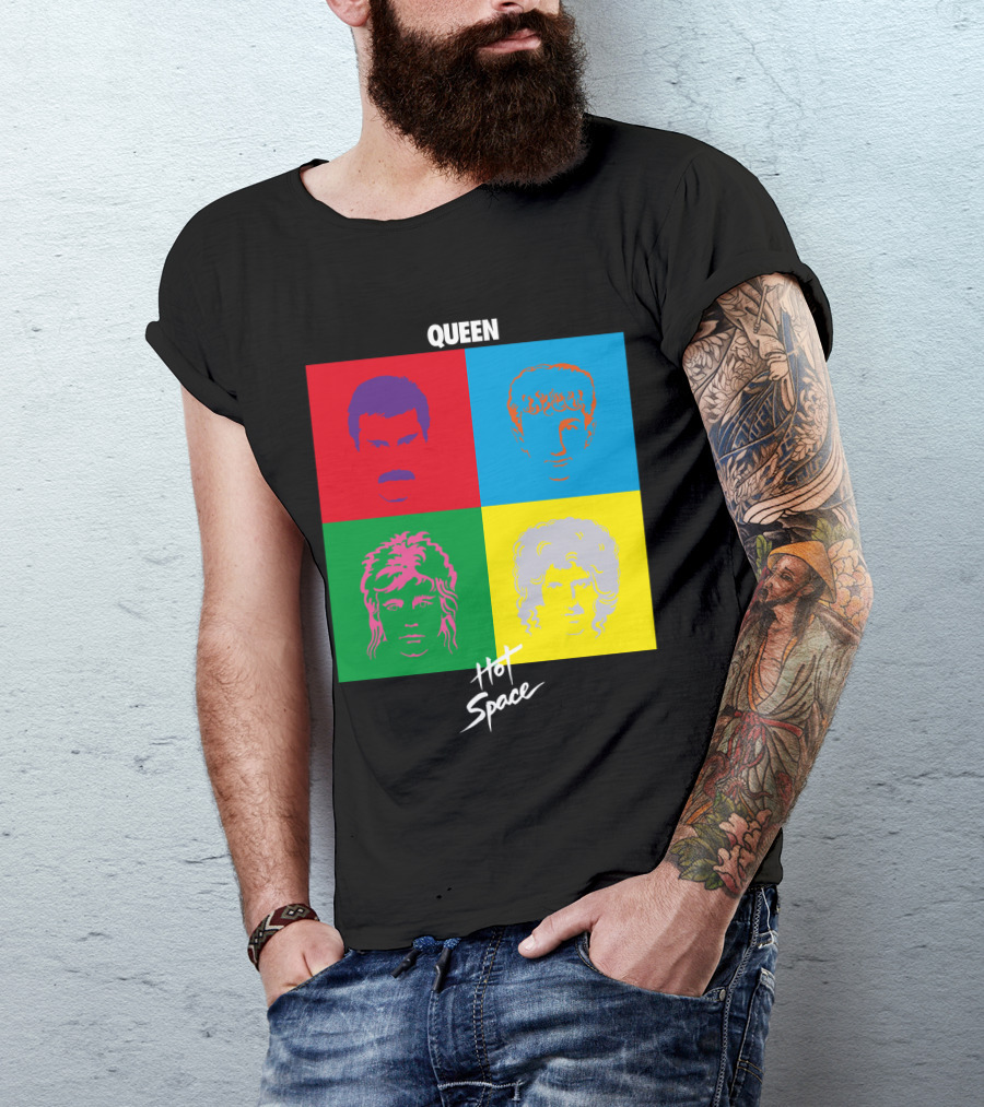 Queen Hot Space Album Pop Art Faces T-Shirt
