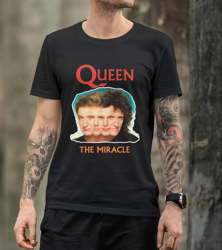 Queen The Miracle Album Cover Collage Faces T-Shirt